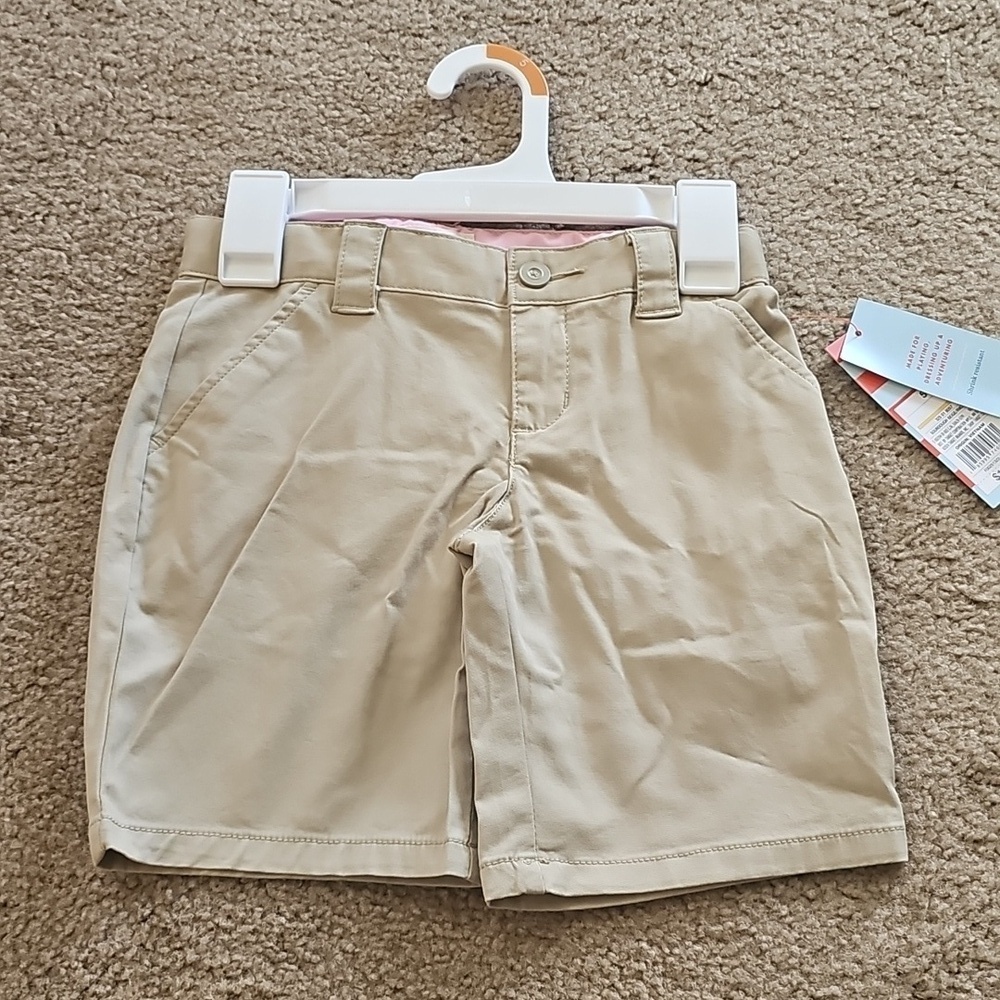Girls Uniform Chino Shorts Cat & Jack Beige Size 5
